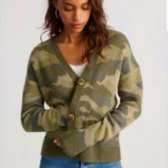 Lucky Brand Sweaters - Lucky Brand Camouflaged Cardigan